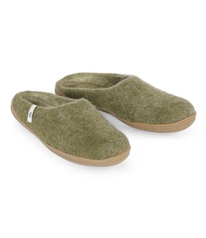 EGOS Copenhagen •• Slipper Rubberen Zool Moss Green from De Groene Knoop