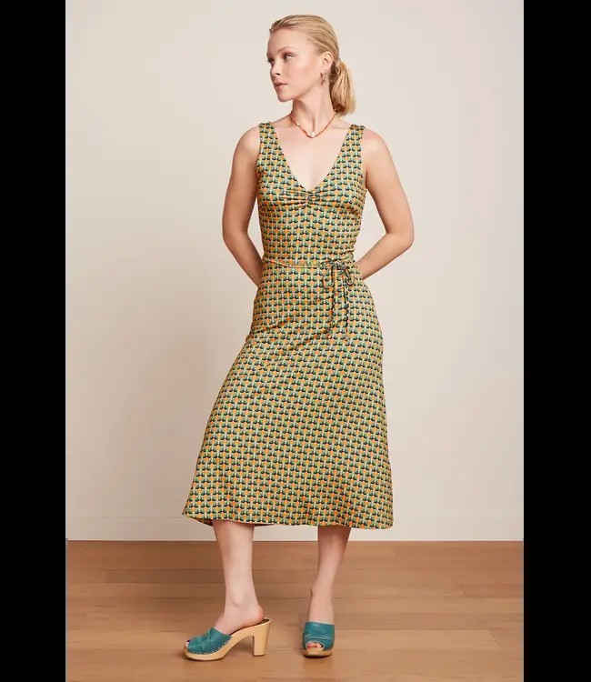 KING LOUIE •• Anna Dress Nova | Shell Orange from De Groene Knoop