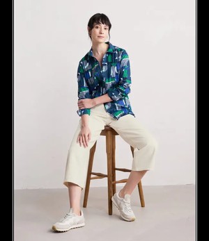 SEASALT CORNWALL •• Larissa Shirt | Zennor Abstract Maritime from De Groene Knoop
