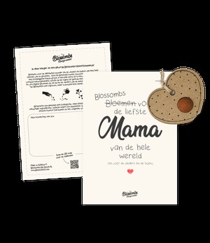 BLOSSOMBS •• HANGER HART OP KAART – MAMA from De Groene Knoop