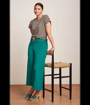 KING LOUIE •• Aria Knot Top Chopito Stripe | Black from De Groene Knoop