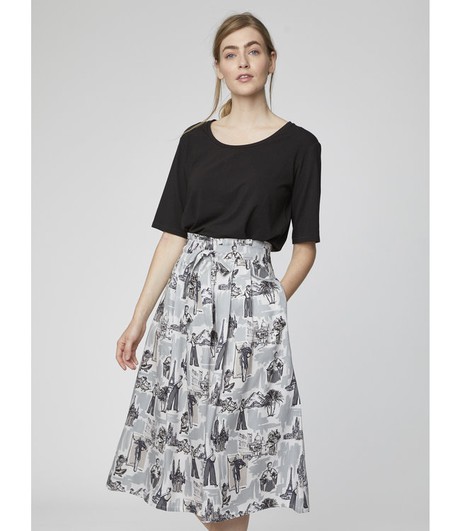 THOUGHT  •• Midi Rok Lees Story | 100% Tencel® from De Groene Knoop