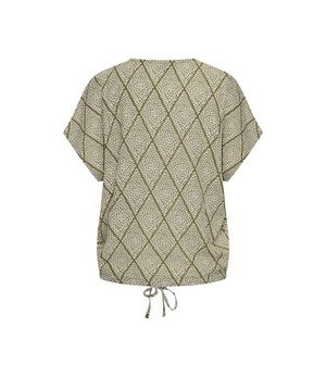 ZILCH •• Top Drawstring | Argyle Army from De Groene Knoop