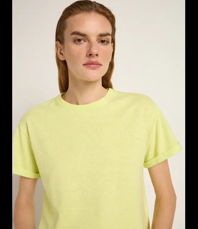 LANIUS •• Korte mouwen shirt OCS | Lime from De Groene Knoop