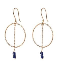 A BEAUTIFUL STORY •• Oorbellen Talent Lapis Lazuli Verguld via De Groene Knoop