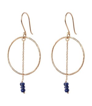 A BEAUTIFUL STORY •• Oorbellen Talent Lapis Lazuli Verguld from De Groene Knoop