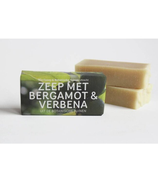 WERFZEEP •• Botanische Tuinenzeep - bergamot & verbena from De Groene Knoop