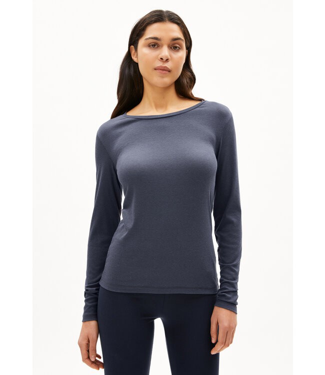 ARMEDANGELS •• T-shirt JAALEAA | Moonlight Gray from De Groene Knoop