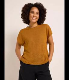 LANIUS •• Shirt uit bio linnen | Brown Sugar via De Groene Knoop