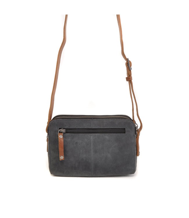 Berba •• leren crossbody-tas Barbarossa | Navy from De Groene Knoop