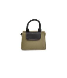 Berba •• Leren mini-bag Chamonix | olive via De Groene Knoop