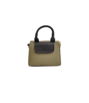 Berba •• Leren mini-bag Chamonix | olive from De Groene Knoop