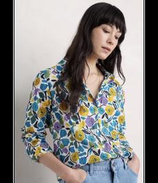 SEASALT CORNWALL •• Larissa Shirt | Zennor Blooms Chalk via De Groene Knoop