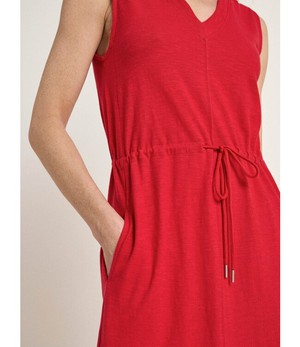 LANIUS •• Maxi jurk GOTS | Red from De Groene Knoop