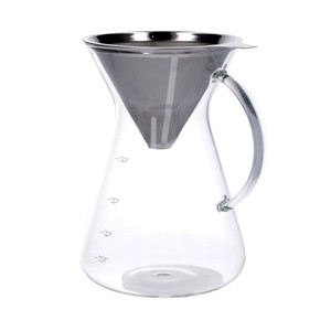 Koffiekan met filter, glas en RVS, 600 ml from Dille & Kamille