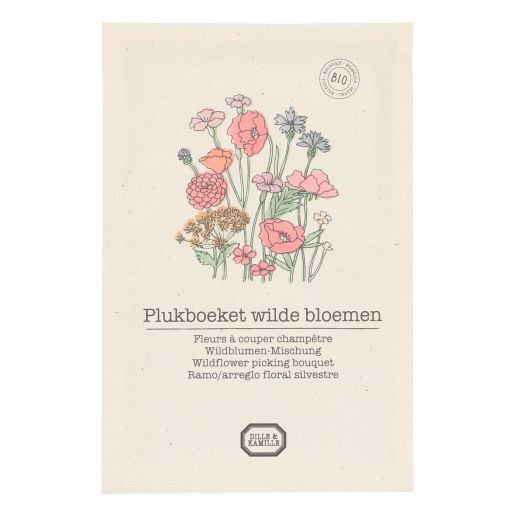 Bloemenzaden, biologisch, plukboeket wilde bloemen from Dille & Kamille