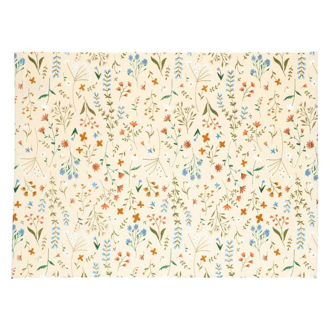 Placemat, GOTS bio-katoen, veldbloemen, 35 x 50 cm from Dille & Kamille