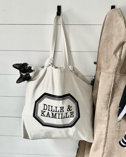 Canvas tas, Dille & Kamille, bio-katoen, groot, 42 x 50 x 10 cm from Dille & Kamille