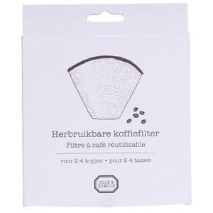 Koffiefilter herbruikbaar, RVS, 2-4 kopjes from Dille & Kamille