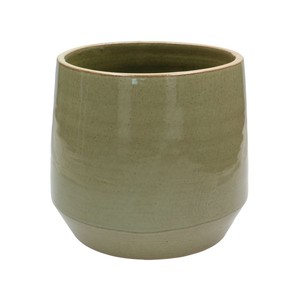 Bloempot, steengoed, groen, Ø 21 cm from Dille & Kamille