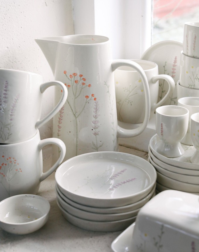 Theemok XL, steengoed, lavendel from Dille & Kamille