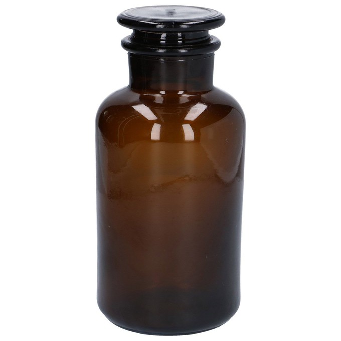 Apothekerspot, glas, bruin, Ø 10 x 21,5 cm from Dille & Kamille