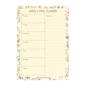 Menuplanner, winterbloesem, A5, papier from Dille & Kamille