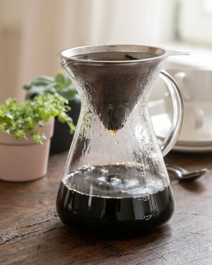 Koffiekan met filter, glas en RVS, 600 ml from Dille & Kamille
