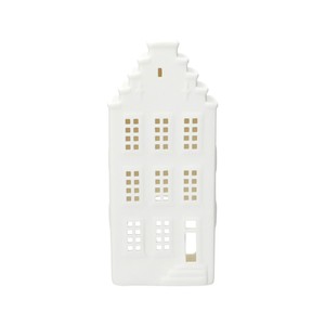 Waxinelichthouder, porselein, huisje met trapgevel, 20 cm from Dille & Kamille