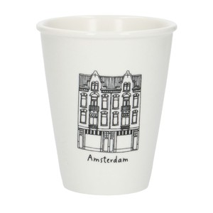 Gevel mok, Amsterdam De Pijp, porselein, 200 ml from Dille & Kamille