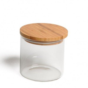 Voorraadpot met bamboe deksel, glas, 450 ml from Dille & Kamille