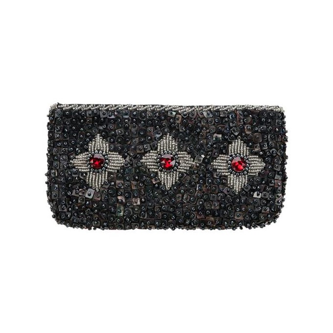 Babae Clutch Black Red Drops from Disenyo