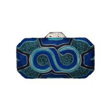 Rowena Clutch Blue via Disenyo