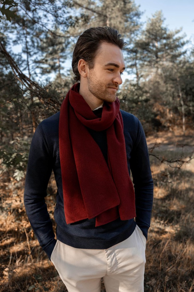 Sjaal Iris – Bordeaux Red from Douxx