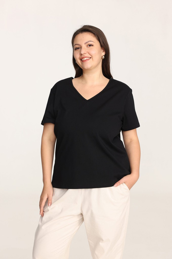 Organic Cotton V-Neck T-Shirt from Ecoer Fashion