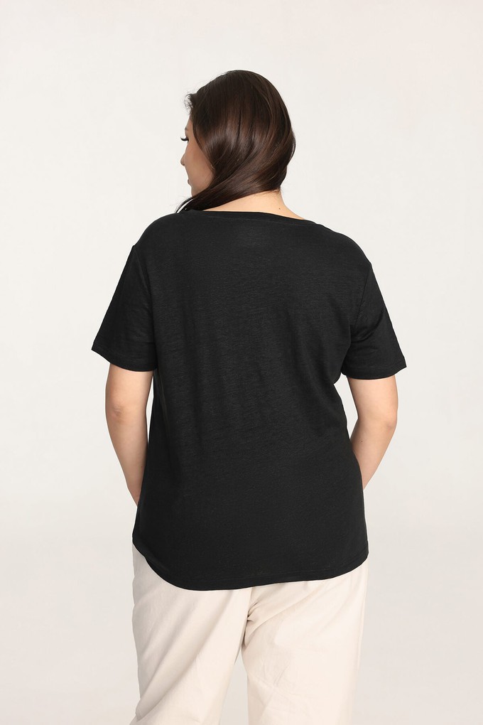 Organic Linen Crew Neck T-Shirt from Ecoer Fashion