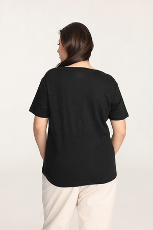 Organic Linen Crew Neck T-Shirt from Ecoer Fashion