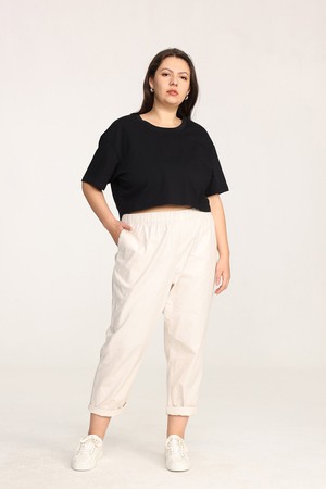 Organic Cotton Cropped T-Shirt from Ecoer Fashion