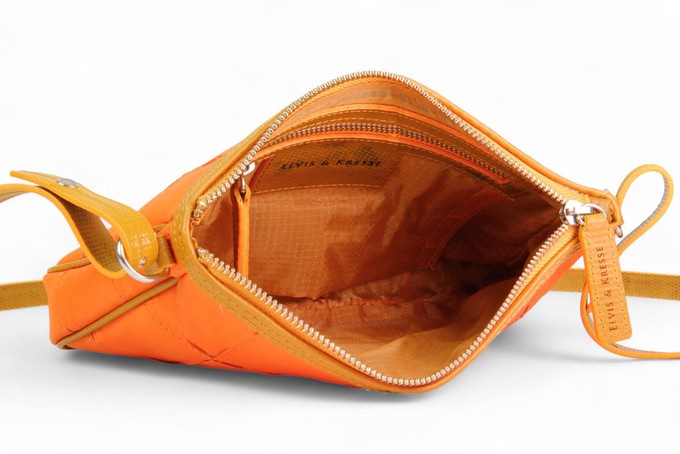 Crossbody Clutch Bag | Leather & Fire-hose from Elvis & Kresse