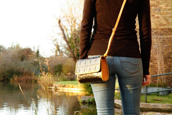 Crossbody Bag | Leather & Fire-hose from Elvis & Kresse