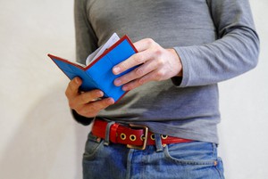 Passport Cover | Leather & Fire-hose from Elvis & Kresse