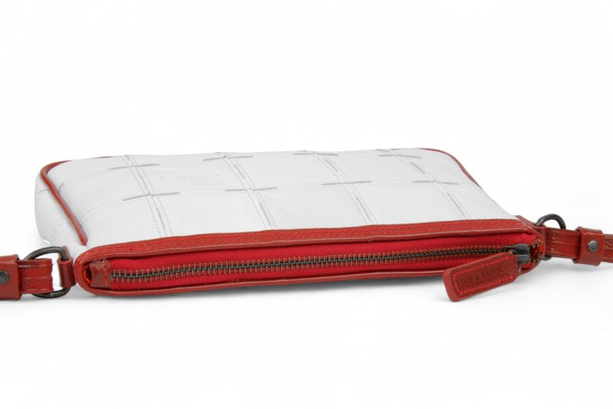 Crossbody Clutch Bag | Leather & Fire-hose from Elvis & Kresse
