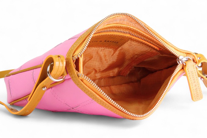 Crossbody Clutch Bag | Leather & Fire-hose from Elvis & Kresse