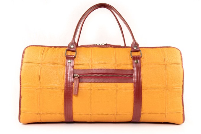 Overnight Bag | Leather & Fire-hose from Elvis & Kresse