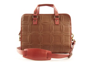 Compact Briefcase | Leather & Fire-hose from Elvis & Kresse