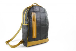 Voyager Backpack | Leather & Fire-hose from Elvis & Kresse