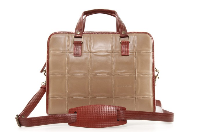 Leather Compact Briefcase from Elvis & Kresse