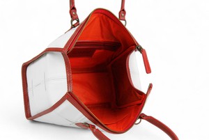 Small Post Bag | Leather & Fire-hose from Elvis & Kresse