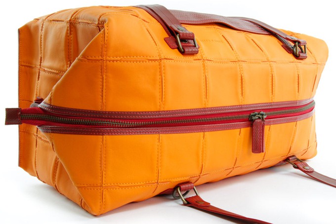 Weekend Bag | Leather & Fire-hose from Elvis & Kresse
