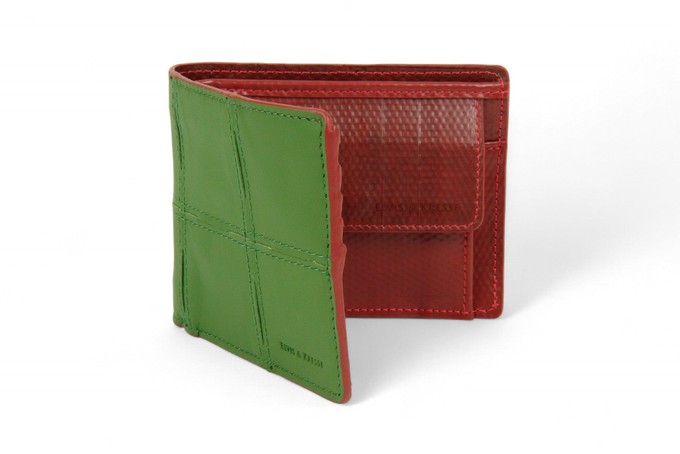 Billfold Wallet with Coin Pocket | Leather & Fire-hose from Elvis & Kresse